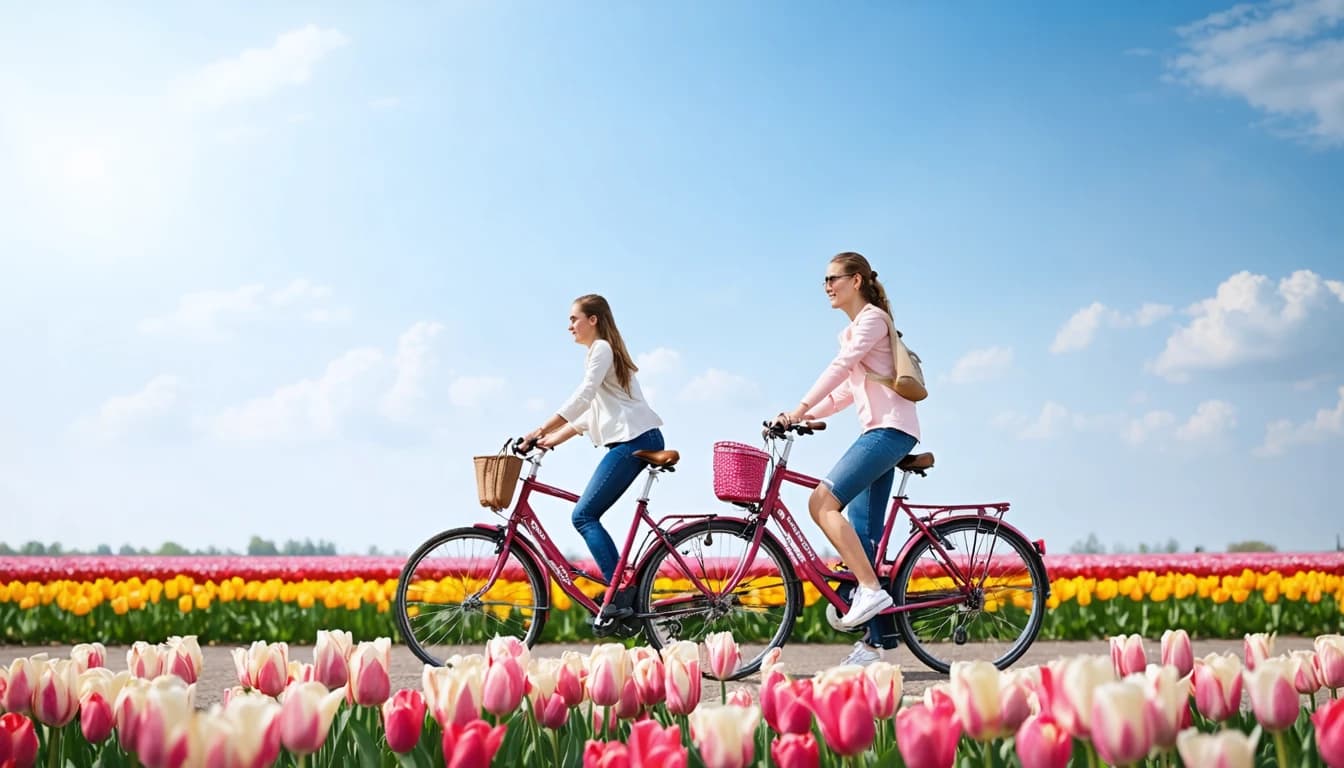 tulip-paradise-bike-north-holland