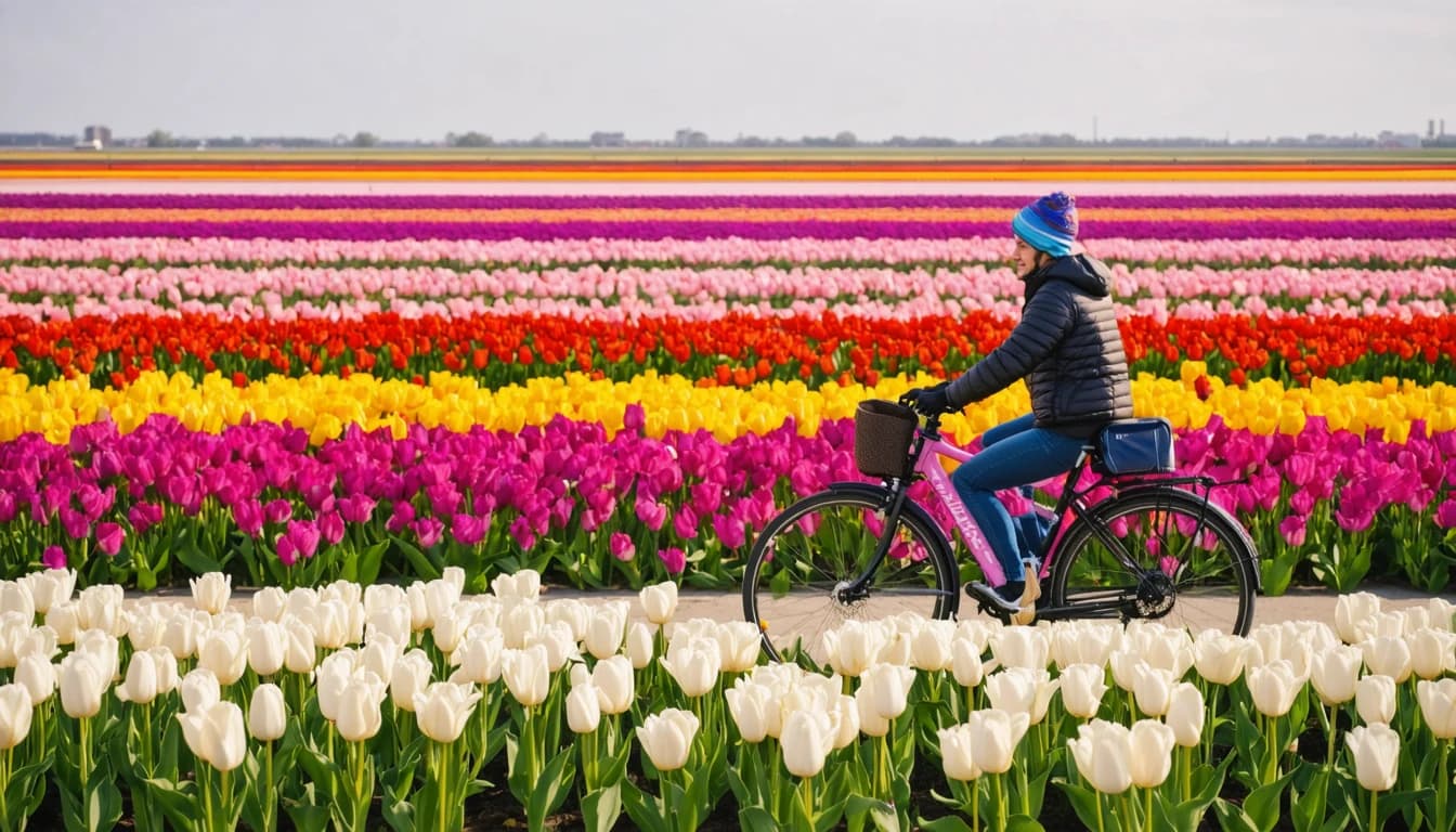 tulip-paradise-bike-north-holland