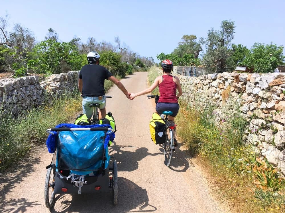Viaggio in bici in Salento per famiglie da Lecce a Porto Selvaggio